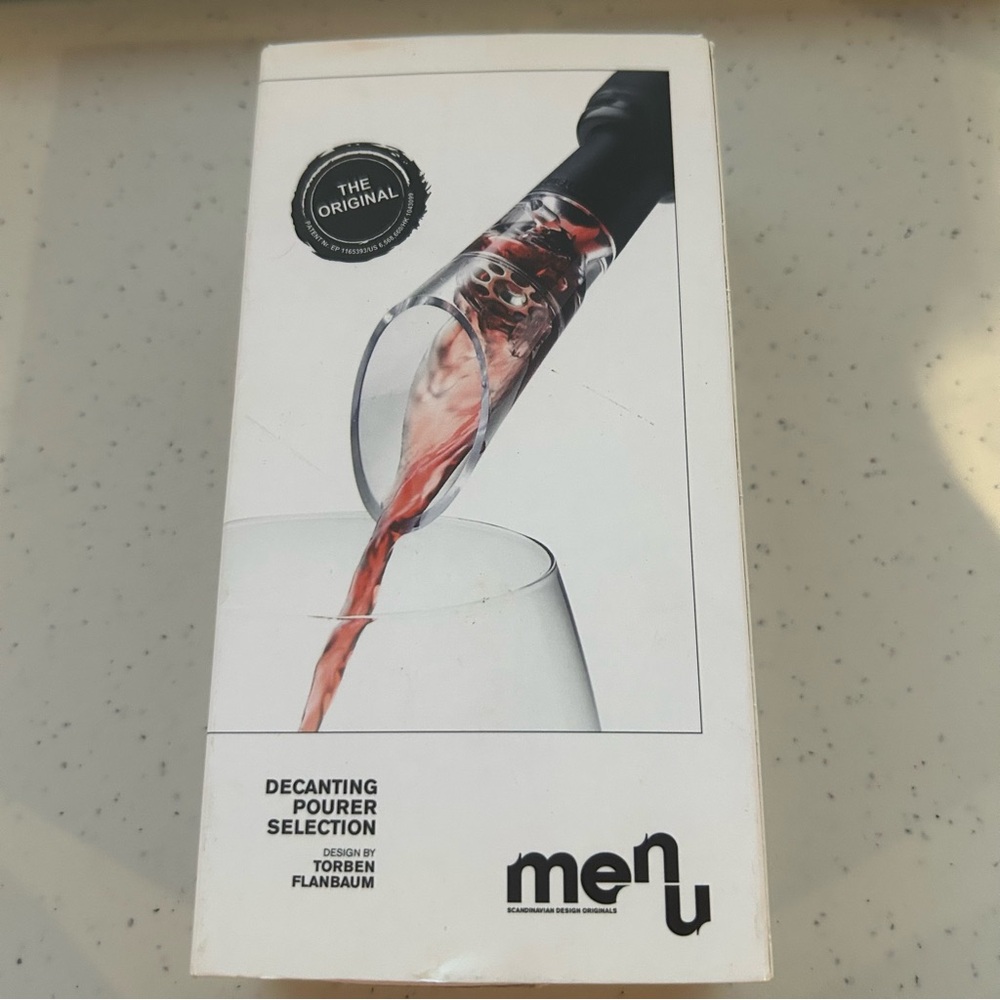 Menu Wine Decanting Pourer NIB